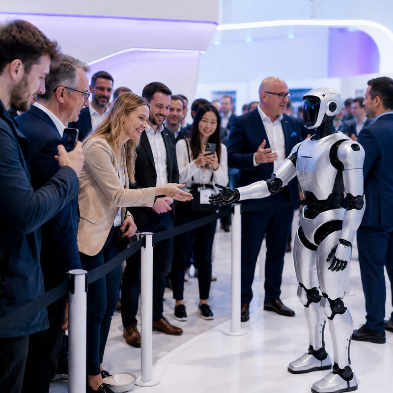Meet & Greet mit humanoidem Roboter